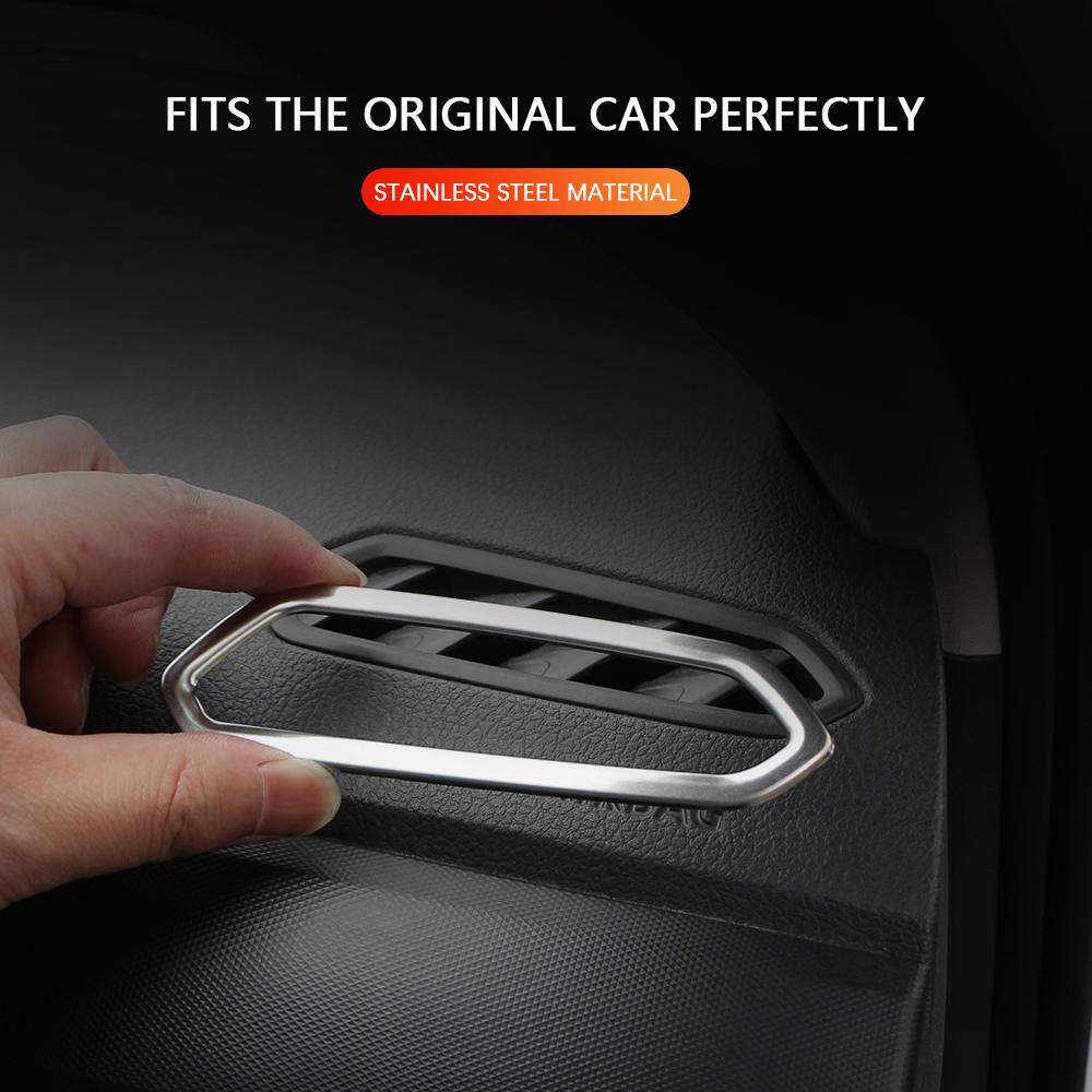 Car Dashboard Front AC Air Conditioning Outlet Vents Frame Cover Trim for VW Volkswagen T-Cross T Cross 2019 - 2023 Lhd Accessories