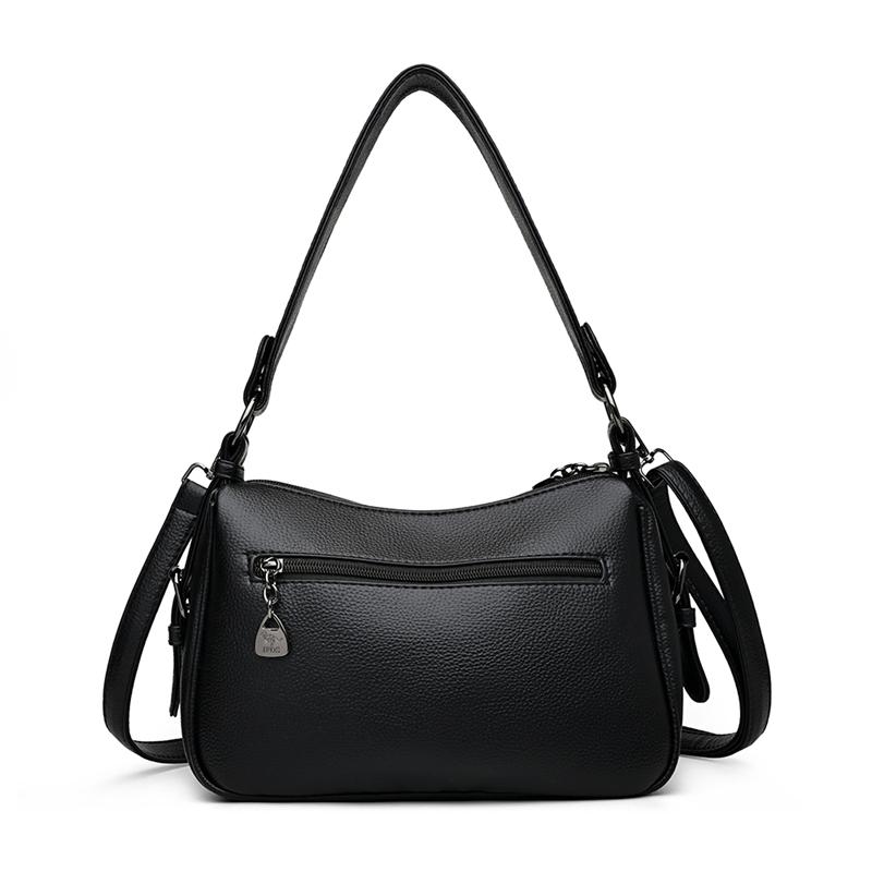 Women's PU Shoulder Bag Vintage Middle-aged Mother Bag Commuter Crossbody Bag