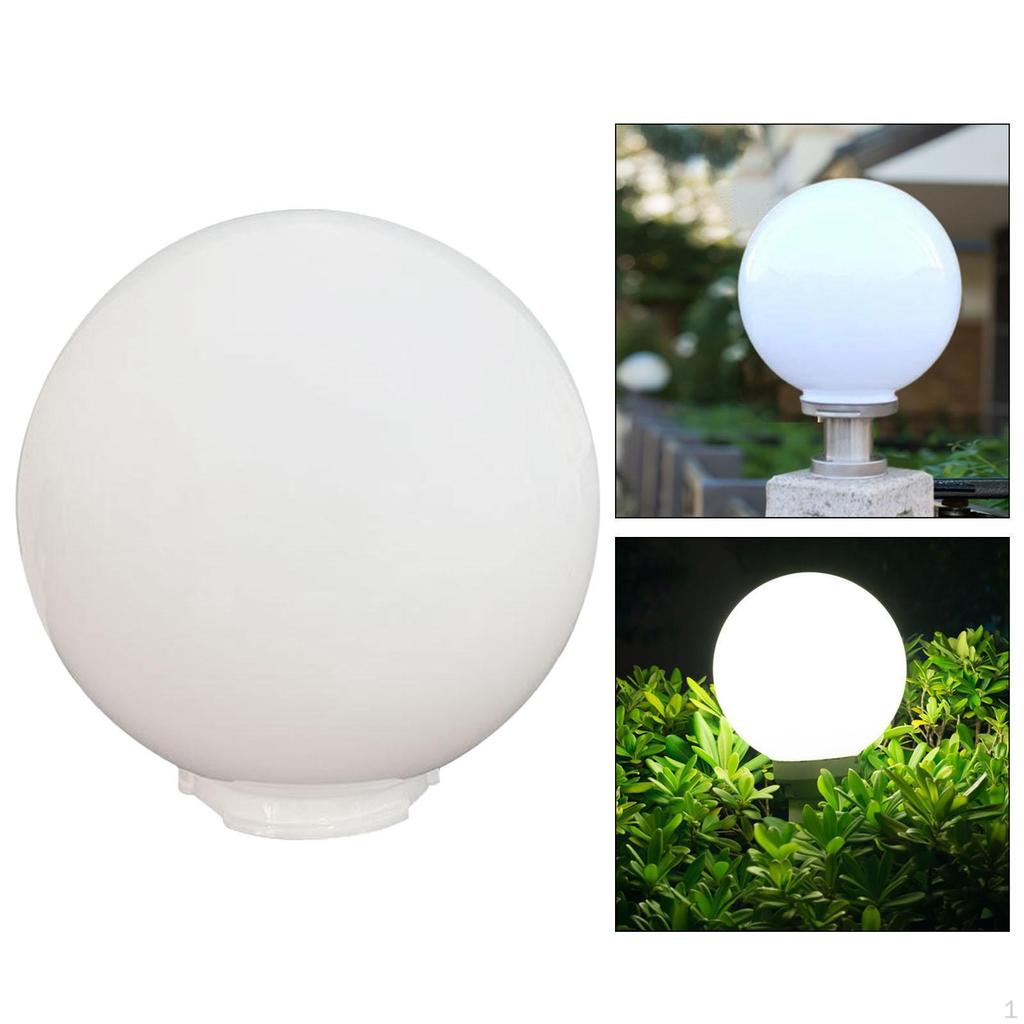 Globe Lamp Shade Acrylic Ball Cover Decorative Practical Waterproof Lantern Lamps Post