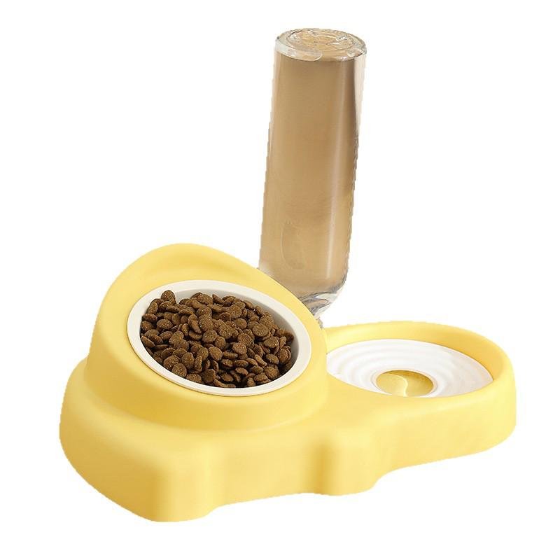 Dual-Use Ceramic Pet Feeder & Water Dispenser for Cats and Dogs