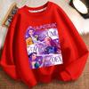 Children's Witch Hunt Team Round-neck Hoodies for Autumn and Winter, Long-sleeved Casual Jackets for Boys and Girls