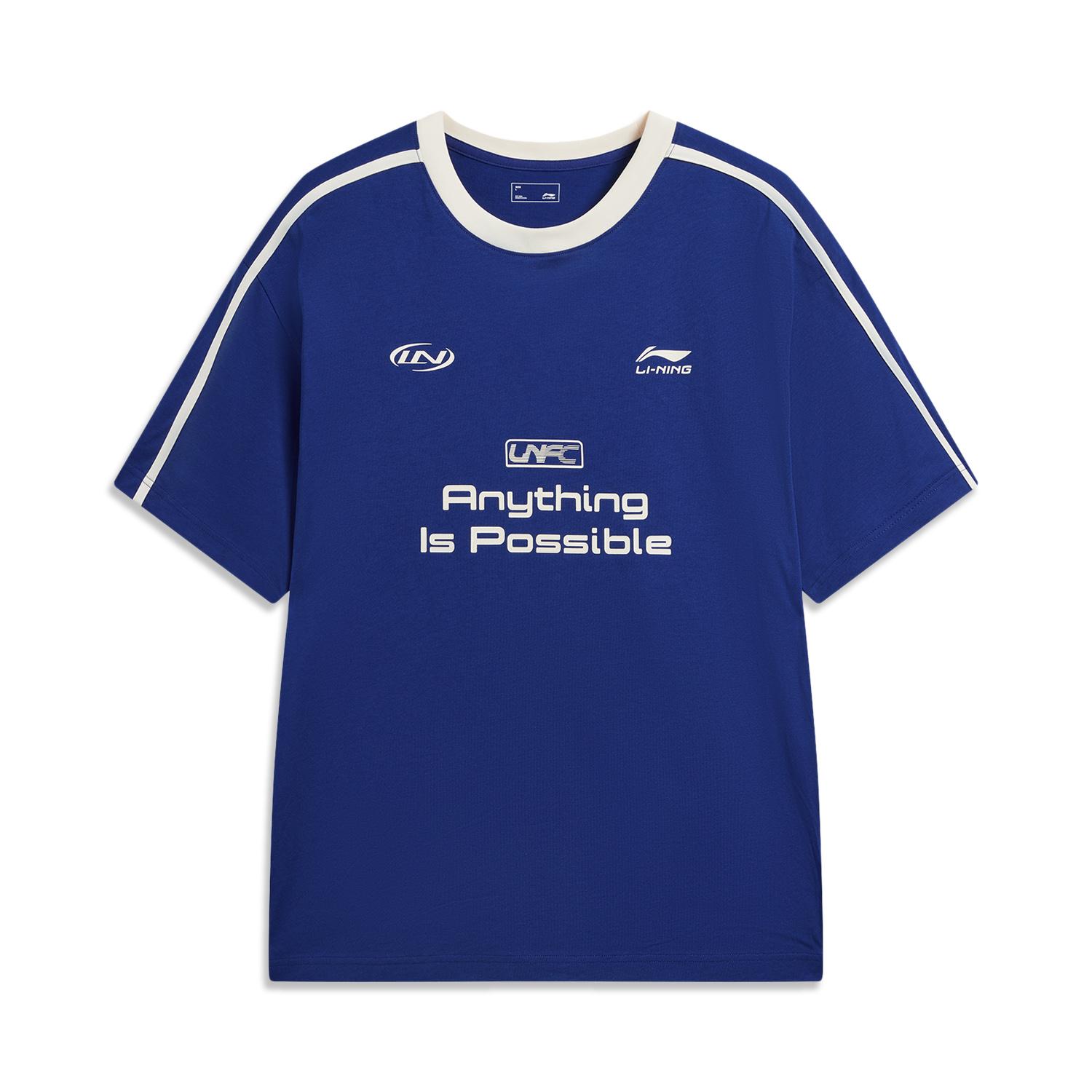 Li Ning T Shirt Unisex Dark Blue ATSW263-6 L