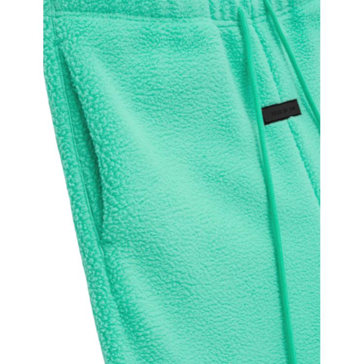 Fear of God Podstawowe Nylonowe Spodenki do Biegania Miętowy Liść Męskie Spodnie Dolne Zielony 160SP244262F