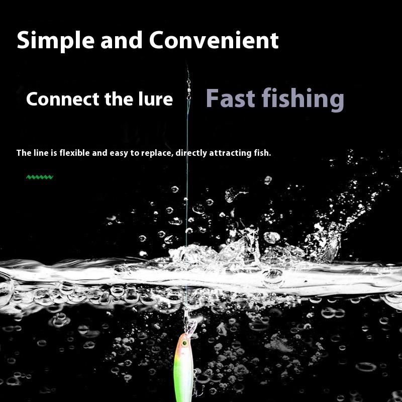 20 stk Anti-bitt Stål Fiskesene Ståltråd Fortom Med Svivel Fisketilbehør Blykjerne Fiskesene 15/20/30 cm