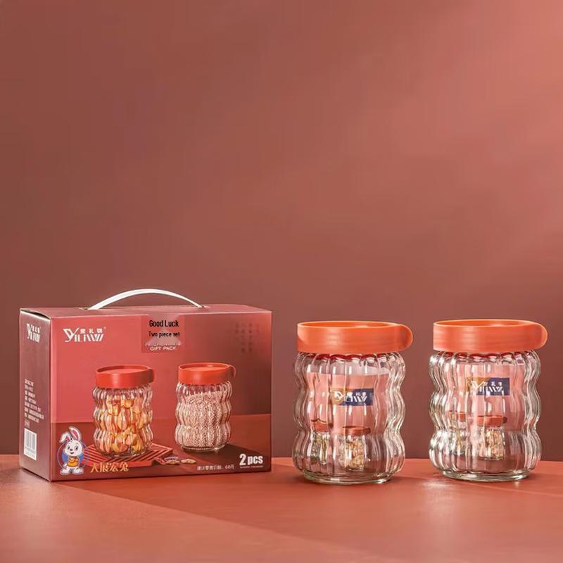 

Lucky Fortune Glass Storage Jar Set