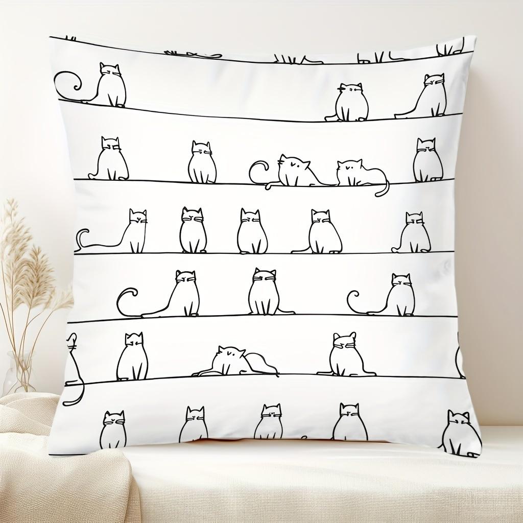 2 шт. Простая цветочная подушка, квадратная наволочка для дивана, гостиной, прикроватная подушка, съемная, 45X45, без наволочки 45X45cm 2PCS темно-синий