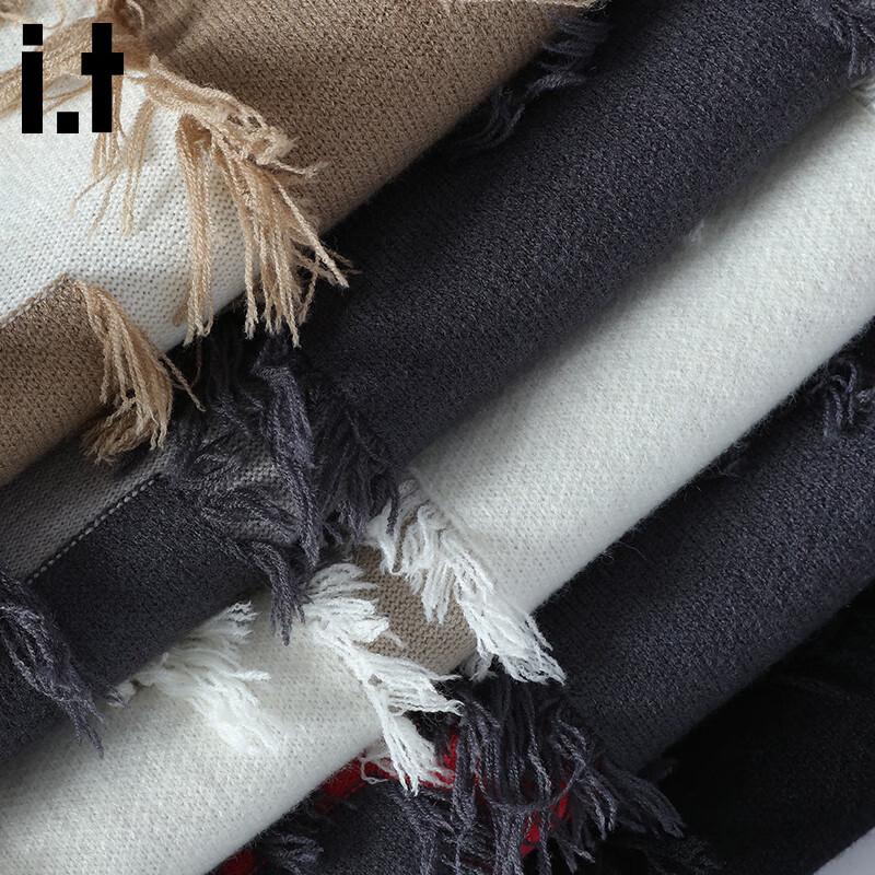 :CHOCOOLATEit Herren Streetstyle Distressed Grobstrickpullover