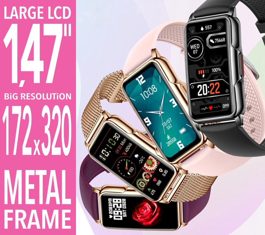 Smartwatch Rubicon Rncf04 Czarny Silikon