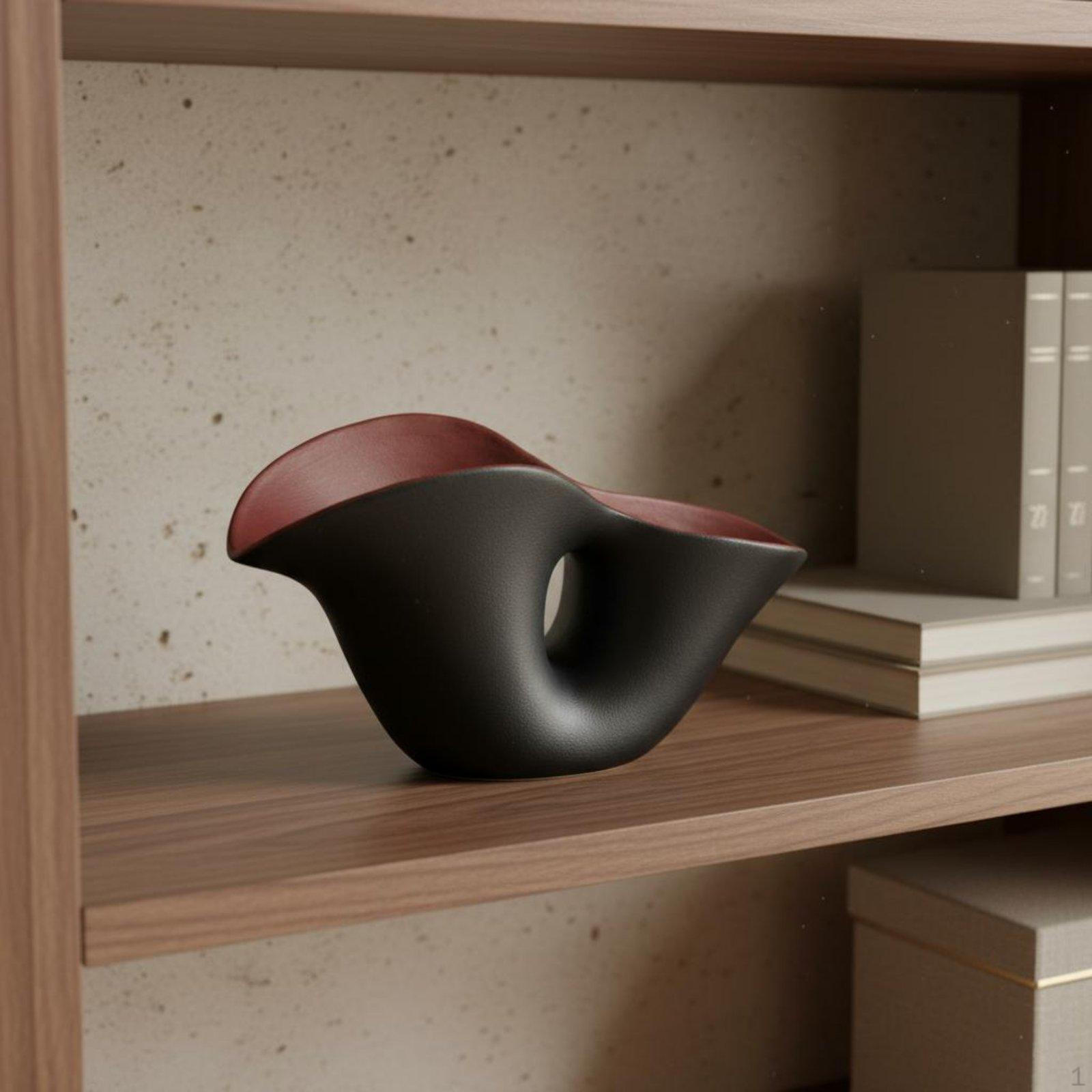 Geometric Ceramic Vase Luxury Look Abstract Artistic Display Piece House Decoration for Hotel,