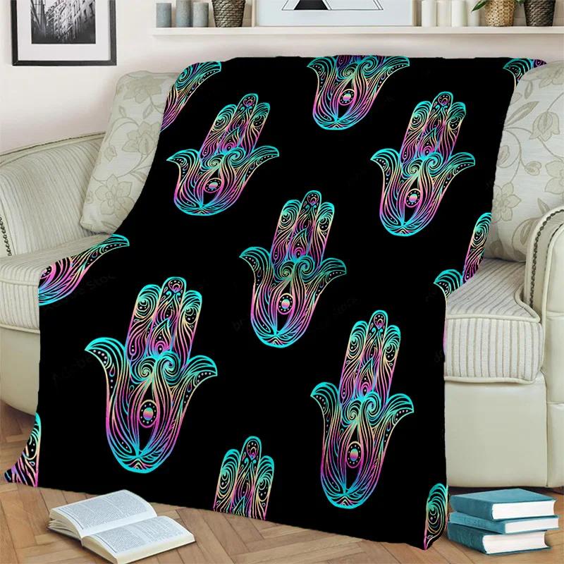 3D Evil Eye Nazar Tree of Life HD Blanket,Soft Throw Blanket for Home Bedroom Bed Sofa Picnic Travel Office Cover Blanket Kids