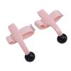1 Pair Piano Finger Trainer Strong Support Food Grade Rubber Finger Positioning Aid for Practice Rosy