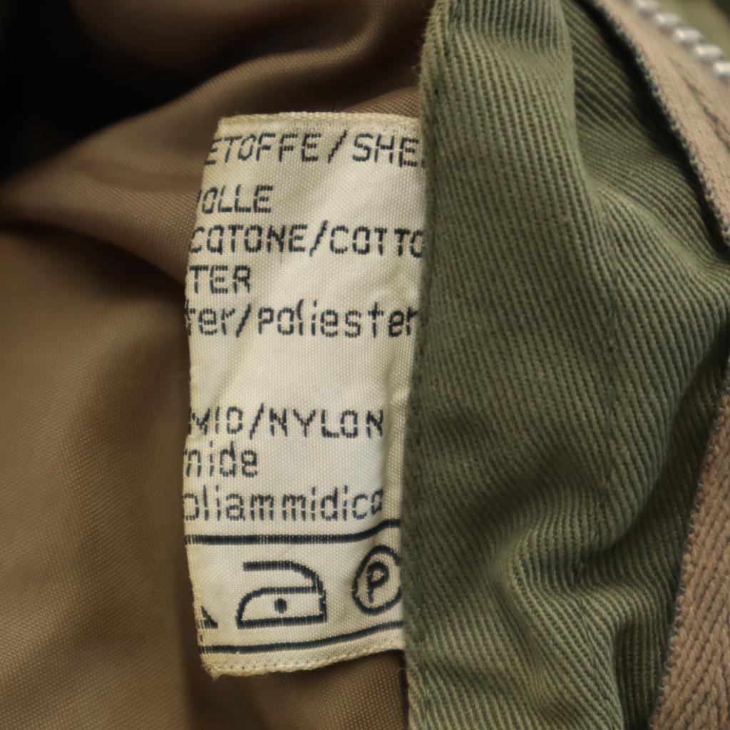 70s 80s Military Flight Jacket 46 Khaki With Liner Men's Used