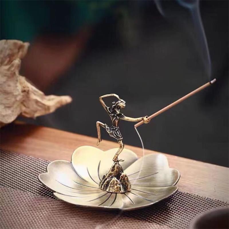 Incense Holder Incense StandAntique Aromatherapy Ornament for Home IndoorSuitable for Sandalwood Agarwood Tea Ceremony 7