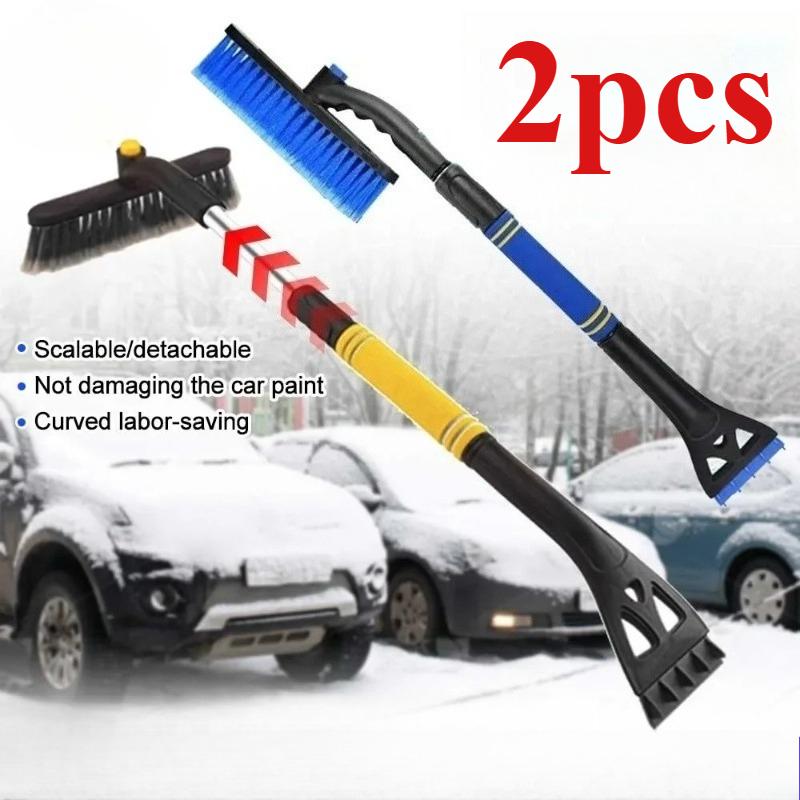 Car snow shovels, extendable ice shovels, detachable snow removal brooms, winter car cleaning tool accessories