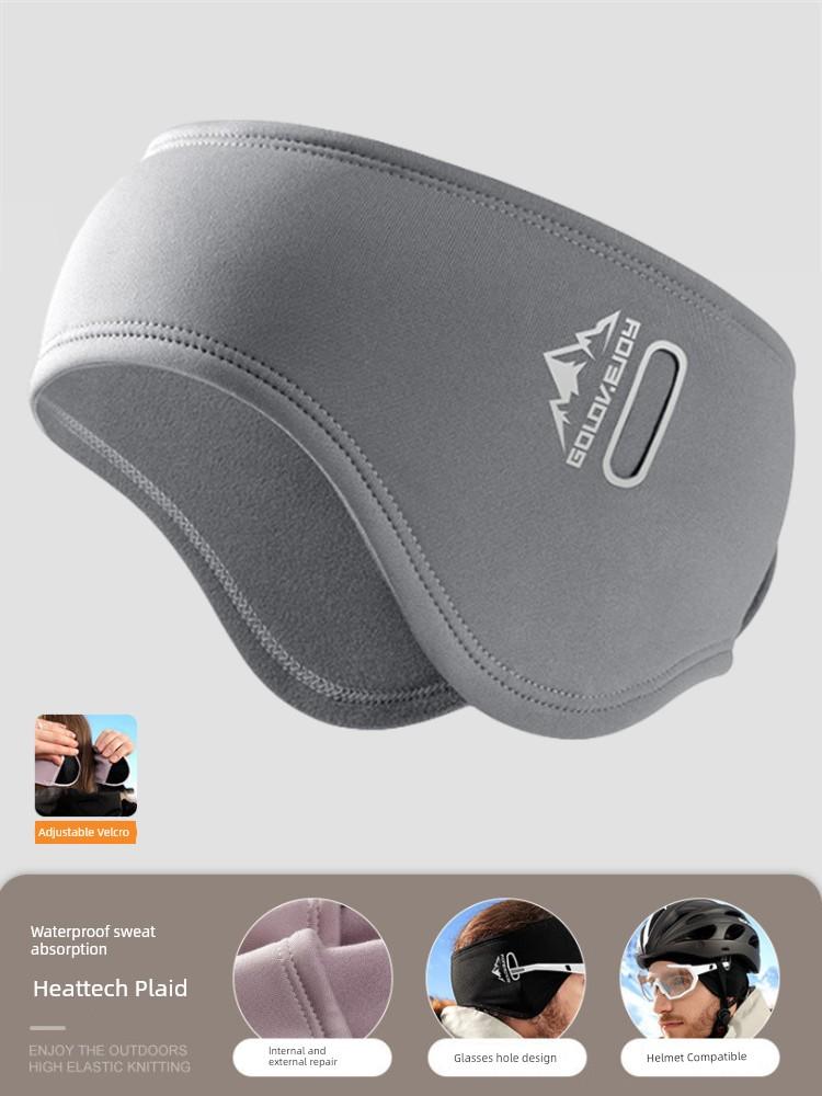 Winter Heattech Hair Band Men's and Women's Earmuffs Sports Ear Protection Outdoor Cycling Headscarf Head Guard Headband Running Headgear Double-Sided