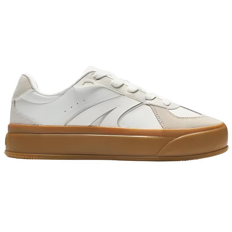 Anta Minimalist Versatile Wraparound Durable Low-Top Skate Shoes Women sneaker White 922538023-2