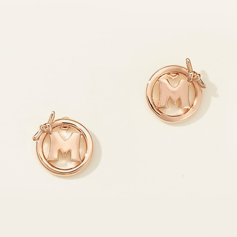 METROCITY JEWELRY M Basic Sterling Silver Rose Earrings A231SE9005RPQ