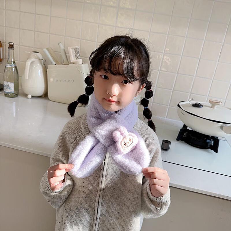 DUTRIEUX Kids' Cartoon Plush Warm Scarf