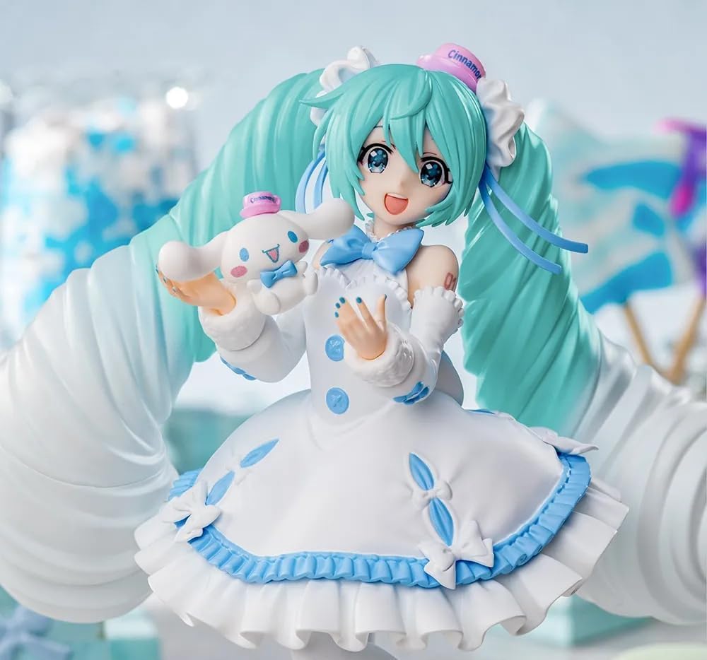 Miku-Figur Luminasta Miku x Roll Weißes Kleid 19 cm Typ in offiziellen Waren Hatsune‘ Hatsune‘ Cinnamo‘ Ver. Ca.. [1 insgesamt]