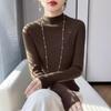 Bottom Shirt Women's Autumn and Winter Half-high Neck Sweater Slim Knitted Long-sleeved Tops