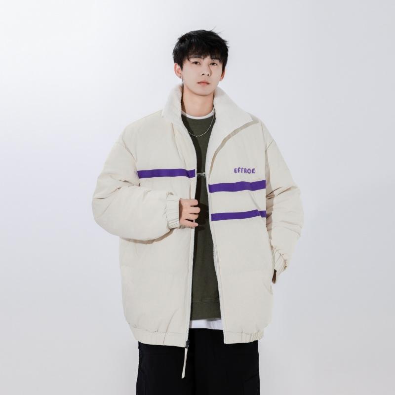 Fashionable American Down Jacket Men's New Trendy Brand Loose Reversible Thickened Warm Top