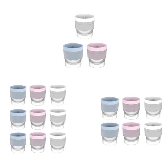 Ice Ball Maker Mold 2.4 Inch Ice Ball Mold Stackable Silicone Easy Release Ice Cube Mold Spherical Ice Maker with Lid for Whiskey Cocktails