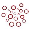 150Pcs Red Fiber Washer Assortment Kit 14 Sizes Flat Ring Washers Sealing Washers Set