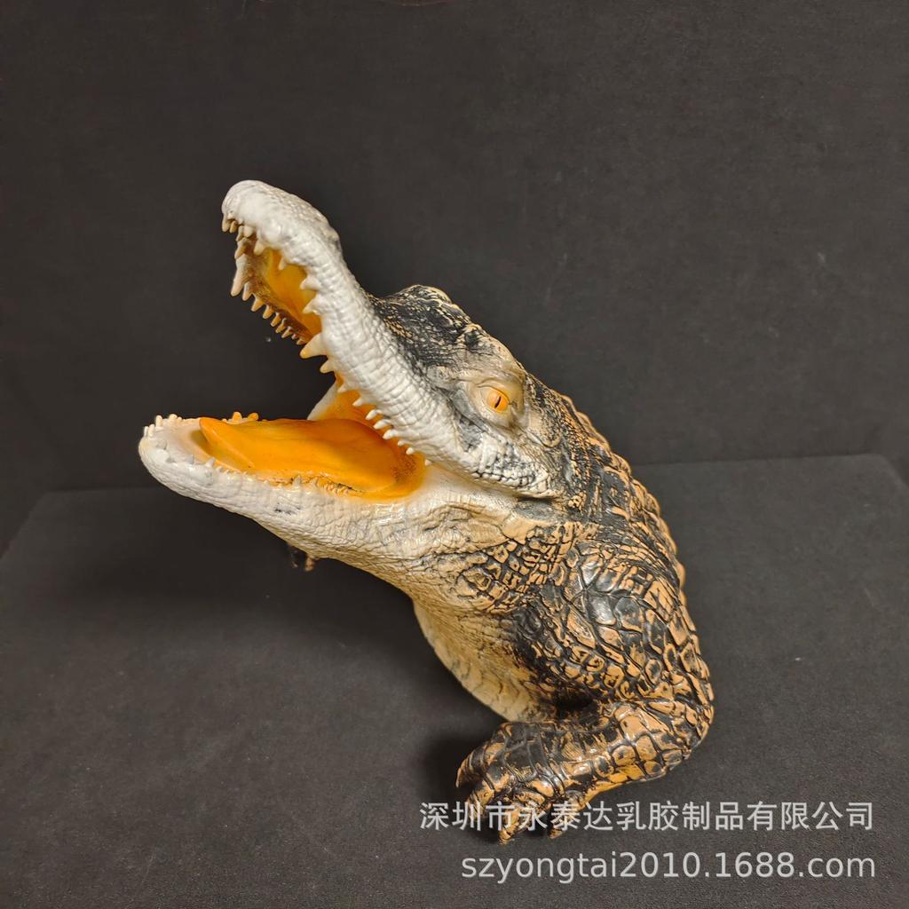 New Shark Crocodile Ornaments Latex Ornaments Sculpture Animal Home Ornaments Shark Dinosaur