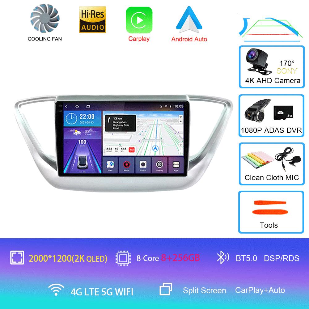 Android 14 Car Radio For Hyundai Solaris 2 2017 - 2020 Multimedia Video Player Navigation Stereo No 2din 2 Din Dvd
