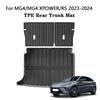For MG4 EV / MG4 XPOWER / RS 2023-2024 Trunk Mat TPE Seat Backrest Cushion Anti-Kick Mat Trunk Mat Carpet Waterproof Cargo Liner