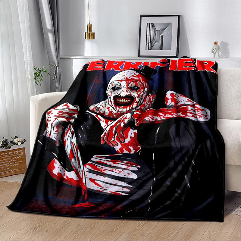 29 סגנונות טריפייר סרט אימה מתנת ליל כל הקדושים שמיכת קטיפה רכה, שמיכת פלנל לסלון חדר שינה מיטה ספה כיסוי