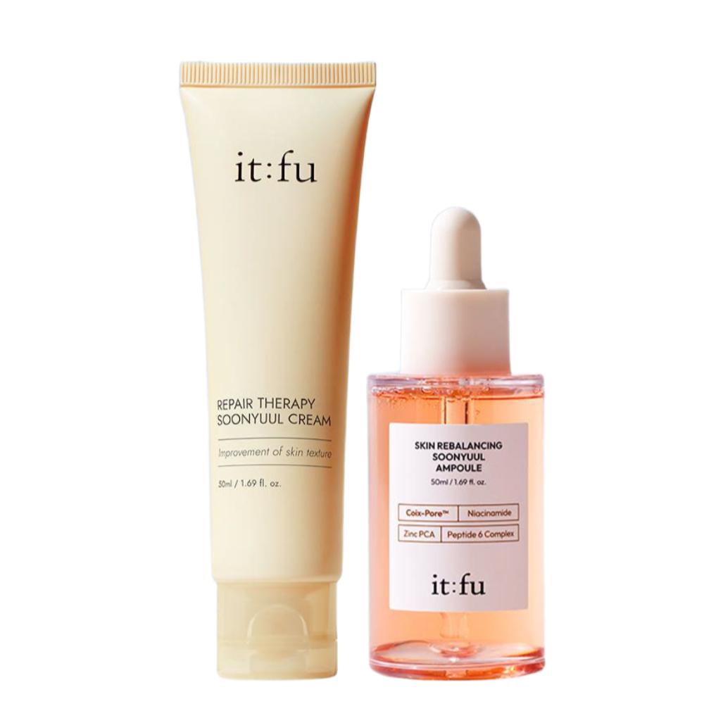 ITFU Sunyul 2-Piece Skin Refining Set (Yulmu Cream 50ml + Yulmu Ampoule 50ml)