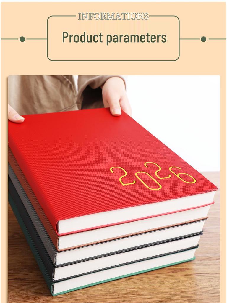 2026 A4 Daily Planner: Efficient, Thick, Self-Fillable Timeline Notebook