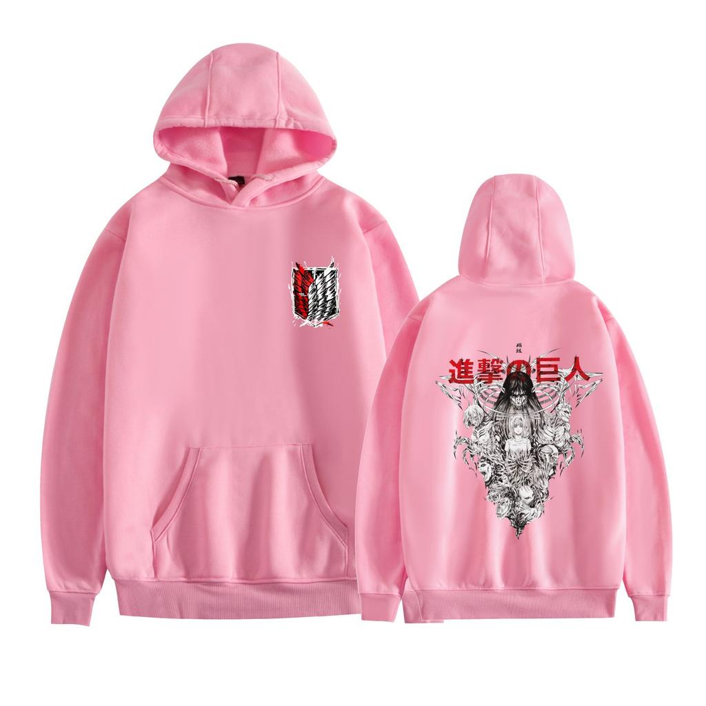 Men Women's Fleece Hooded Attack on Titan Anime Printed Spring Autumn Pullover Sweatshirt Fashion Hoodie Casual Hip Hop New Men Tracksuit Streetwear