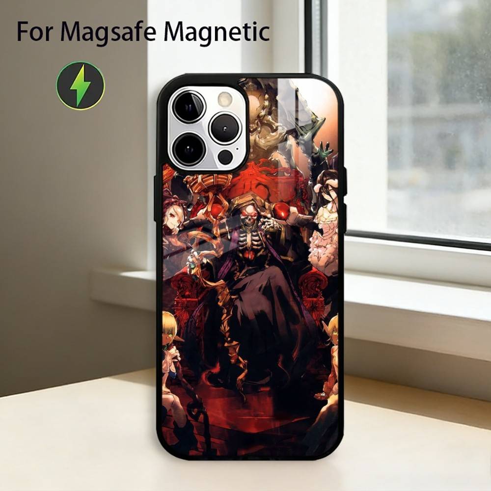 A-Anime O-Overlord Phone Case For iPhone17,16,15,14,13,12,11 Plus,Pro Magnetic For Magsafe Wireless Charging