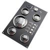 5 Gauge Set Instrument Panel 12V 7 Colors Oil Level Water Temperature Oil Pressure Voltage Display for Marine Boat