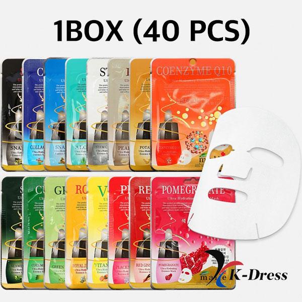 

[Горячая распродажа] Ультра-увлажняющая маска с эссенцией, корейская маска для лица, уход за кожей (Набор из 16 шт.)