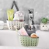 Hanging Bag Organizer Double-layer Kitchen Sink Shelf with Strong Load-bearing Design Easy-to-install Hanging Basket for Soap