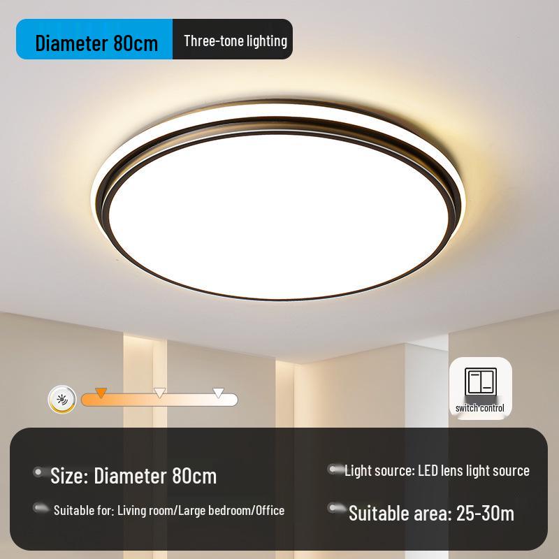 2025 Modern Round Ceiling Light: Super Bright Master Bedroom Fixture
