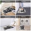 Retro Classic Motorcycle Motorcycle Lovers Gift Doormat Anti-Slip Entrance Kitchen Bathroom Door Floor Mat  Toilet Carpet Rug