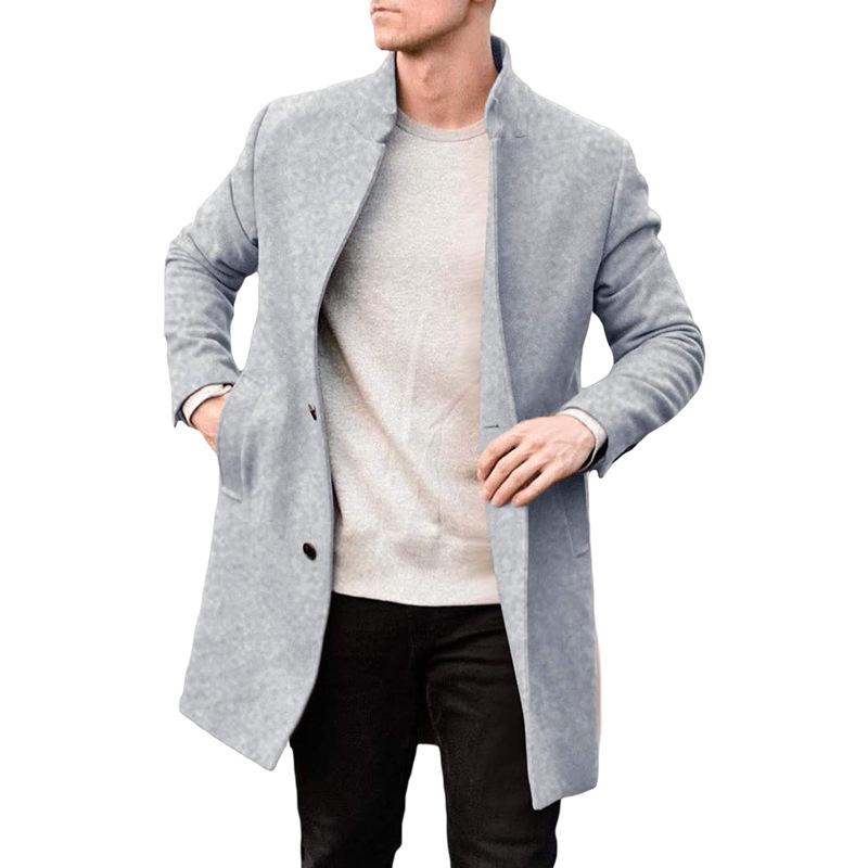 Men's Woolen Overcoat: Trending Japanese-Korean Style, 2023 Autumn/Winter Collection