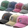 3D Artwork Alphabet A-Z Print Unisex Snapback Baseball Hat Washed Cotton Non-Stretch Fabric Baseball Cap Adjustable Sun Hat