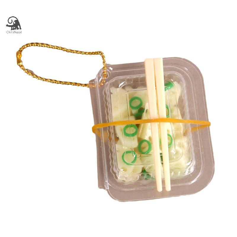 Miniature Simulation Takeaway Toy Dollhouse Fast Food Box Mini House Adornments Lunch Box Doll House Accessories Model
