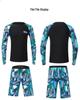 Unisex Sun Protection Long Sleeve Wetsuit Set for Snorkeling & Surfing