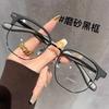 High Quality Men'S Glasses  Material Semi-Rimless Eyeglass Frame Korean Style Computer Women'S Frame Glasses