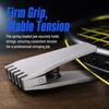 Silver Finish Stringing Clamp Spring Loaded Racket Stringing Tool  Badminton Rackets