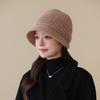 Autumn and Winter Warm Rabbit Fur Hat Women's Middle-aged and Elderly Cold-proof Ear Protection Hat Fashion Knitted Hat