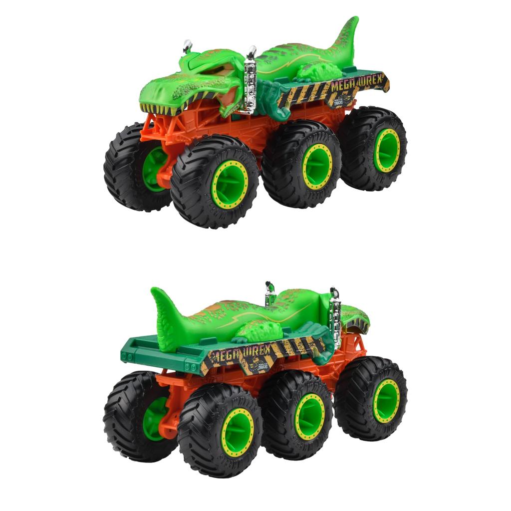 Hot Wheels Monster Truck Transporter Assorted Vehicle Toy Mini Car 4 Cars Box Sold Ages 3 and Up Multi 986F-HWN86