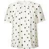Jiu Zi Women's Retro French Polka Dot Lyocell Top