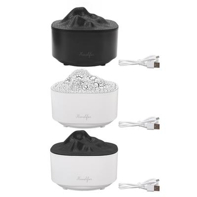 Aromatherapy Diffuser Humidifier with LED Colorful Lights Lava Mountain 1.5L USB Essential Oil Diffu